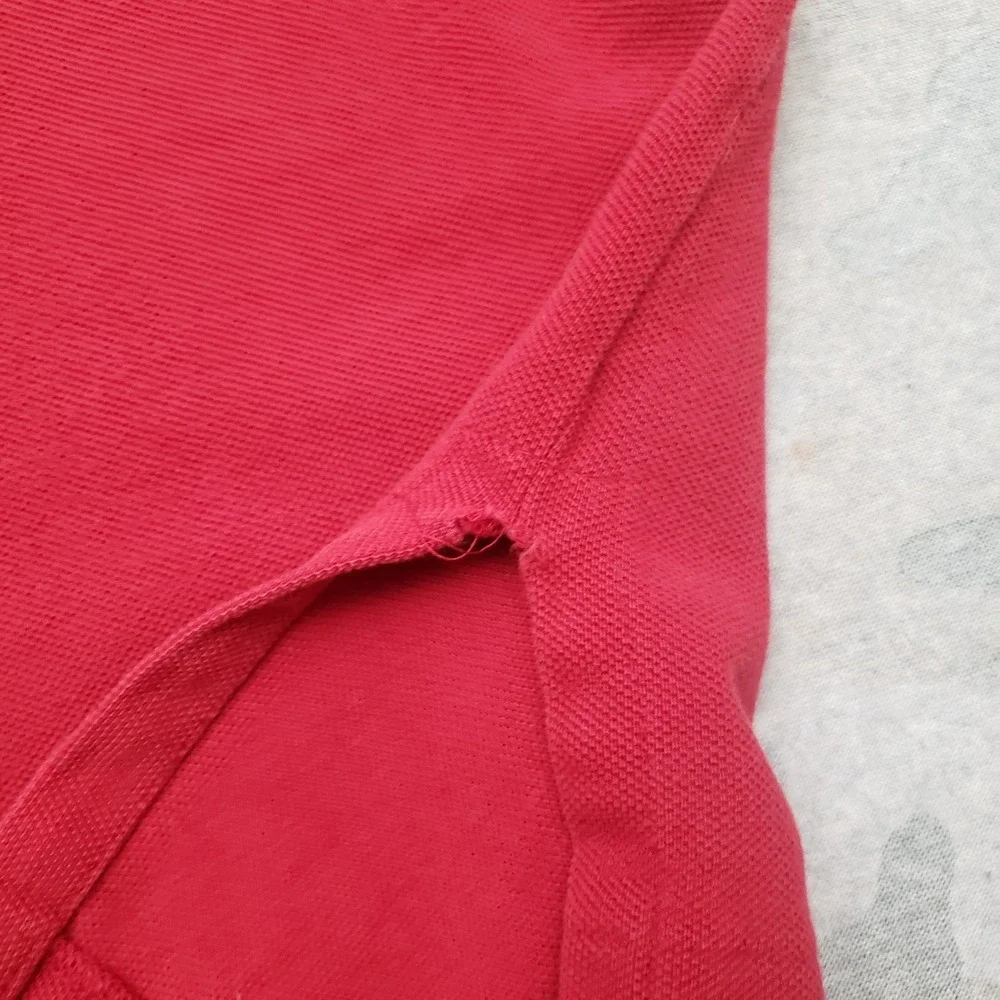 Vintage Polo Ralph Lauren Polo Shirt Mens Large Red Short Sleeve Preppy